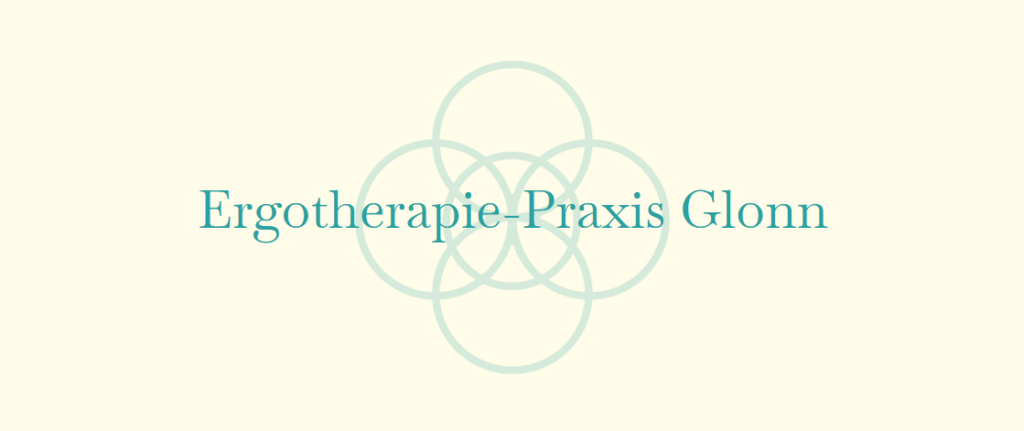 Logo der Ergotherapiepraxis Glonn mit fünf ineinandergreifenden Kreisen